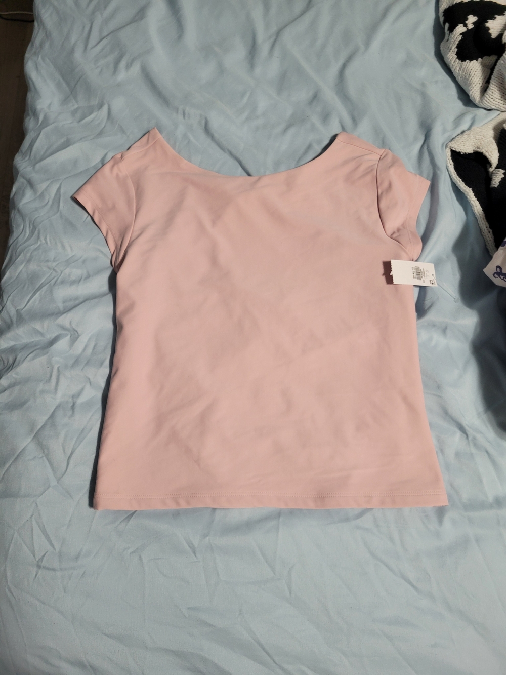 Old Navy Girls Light Pink Short Sleeve Scoop Neck Tee